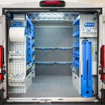 01_Ducato L2 H1 per ristrutturazione bagni con cassetti, ripiani, contenitori estraibili