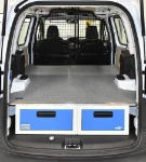 01_Ford Courier con cassettiere sottopavimento e pianale in legno marmato per idraulico 