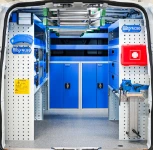 01_Ford Custom L1 H1 allestito da Syncro System per elettricista con armadietti 
