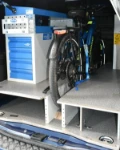 02b_Combo con sottopavimento tagliato su misura da Syncro System per portabici con bicicletta