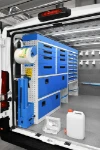 02_Parete sinistra Opel Movano con cassetti e portamorsa basculante