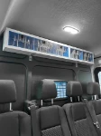 04_Pensile Syncro con contenitori trasparenti nella cabina anteriore di Transit 