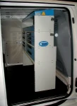 Cassettiera Syncro Ultra nel NV250 vista dal portellone laterale