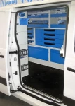 Cassettiera Syncro Ultra nel NV250 vista dal portellone laterale