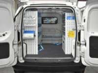 Allestimento con scaffali su Fiorino Fiat