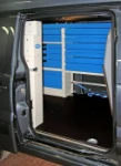 NV250 con rivestimento interno in legno e lamiera