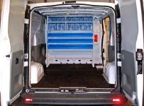 ALLESTIMENTO FURGONE OFFICINA MOBILE SU RENAULT TRAFIC 1999 L1 H1 09a