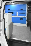 ALLESTIMENTO FURGONE OFFICINA MOBILE SU VOLKSWAGEN CADDY 2021 L1 03d