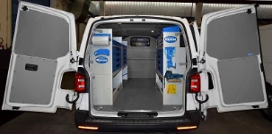 ALLESTIMENTO FURGONE OFFICINA VOLKSWAGEN TRANSPORTER T6 2003 L2 01a