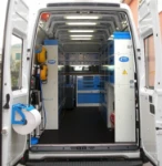 Allestimento Syncro per furgone adibito a manutenzione aeroportuale