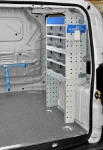 Modulo scaffalato Syncro Ultra nel NV250 con pannello portautensili e cassetti