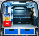 Cassetti sottopianale e allestimento per Ford Courier