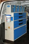 ARREDAMENTO FURGONE OFFICINA SU OPEL COMBO 2002 03b