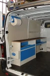 ARREDAMENTO FURGONE OFFICINA SU OPEL MOVANO  L1 H1 03b