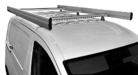 Vista frontale Portatutto Ultrasilent sul tetto del Caddy Volkswagen