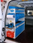 Torretta Syncro Ultra nel NV250 con cassettini a vista, cassetti e vano con anta