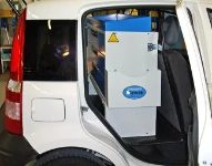 Modulo Syncro Ultra nel NV250 con cassetta di pronto soccorso e supporto per attrezzo