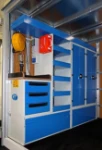 Camioncino della Protezione Civile allestito come officina mobile