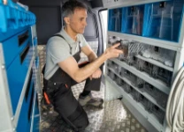 Cassettiere per furgoni con cassetti trasparenti