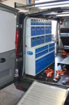 Cassettiere per Trafic con cassetti in plastica