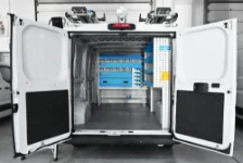 Citroen Jumper con mobili nel cassone e portascala sul tetto
