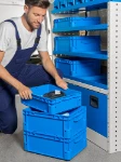 Contenitori estraibili Euronorm con o senza coperchio