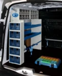 Contenitori per attrezzatura antennista nel vano di carico Connect
