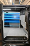 Copriparatia e pianale in multistrato marino resinato e scaffale per Vivaro