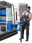 Furgone attrezzato da Syncro System con portamorsa ribaltabile ed EcoFlow