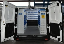 Rivestimento interno in legno e lamiera e portatutto per Jumpy