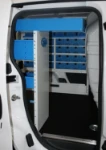 Furgone trasformato in officina mobile per assistenza ascensori e montacarichi