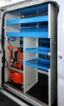 Il materiale visto dalla porta laterale del Ducato