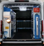 Il vano di carico perfettamente attrezzato del Daily Iveco