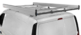 Vista posteriore Portatutto con rullo sul tetto del Volkswagen Caddy