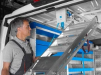 Inserimento scala sul portascala