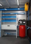 Macchina compressore generatore su furgone allestito da Syncro per macchine agricole