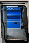 Mercedes Citan allestito con scaffali e rivestimenti