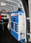 Officina mobile su Nissan Primastar con attrezzature