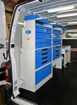 Torretta Syncro Ultra nel NV250 con cassettini a vista, cassetti e vano con anta