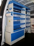 Torretta Syncro Ultra nel NV250 con cassettini a vista, cassetti e vano con anta
