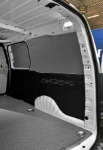 Pianale antiscivolo e copriparatia in legno marmato e rivestimenti per Combo Opel