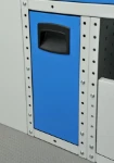Portarifiuti estraibile e basculante per furgoni