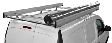 Portatubi in acciaio inox sul tetto del Citan Mercedes