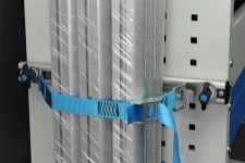 01_Materiale bloccato con cinghia montata su barra a scorrimento