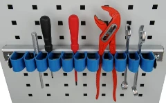 Ganci in plastica a pressione per utensili su barre a scorrimento