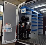 Macchina combinata compressore generatore su Iveco Daily