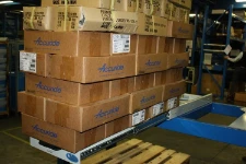 Primo test di carico con slitta estratta