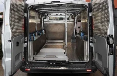 Slitta portacofano funebre per furgoni