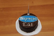 Torta per i 10 anni di Syncro System in Slovenia