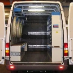 Scaffalature e cassettiere per furgoni su MERCEDES SPRINTER  1996 L2 H2 07a
